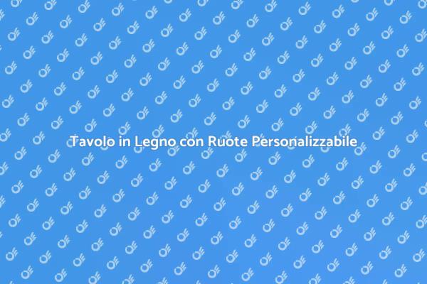 Tavolo in Legno: Design e Praticità