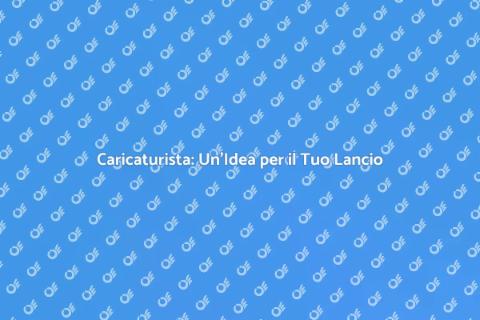 Caricaturista per Lancio di Prodotto