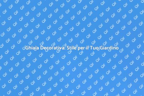 Posare Ghiaia Decorativa per Giardino