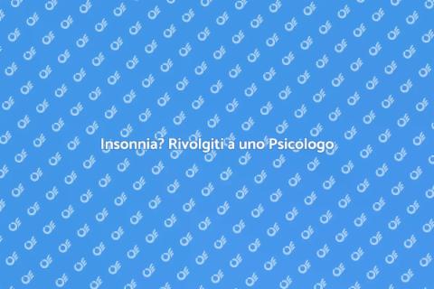 Curare l'Insonnia con Psicologo