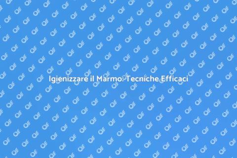 Smacchiare il Marmo: Guida Pratica