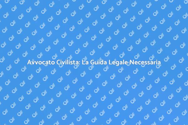 L'Avvocato Civilista e le Sue Competenze