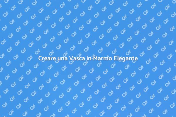 Eleganza con una Vasca in Marmo