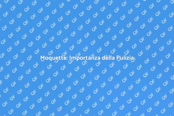 Manutenzione della Moquette: Ecco Come