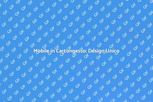 Arreda con un Mobile in Cartongesso