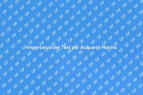 Test Completo per Acquario Marino