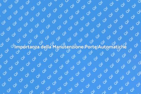 Manutenzione Porte Automatiche Essenziale
