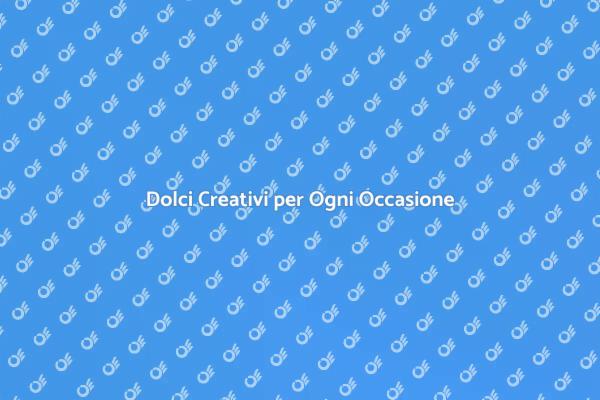 Crea un Trionfo di Dolci Unici
