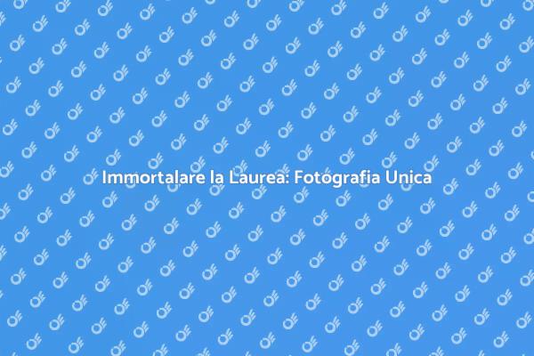 Celebra la Laurea con Fotografie Indimenticabili