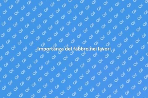Fabbro per lavorazioni in metallo
