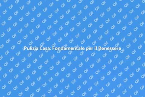 Igienizzazione della Casa: Benessere