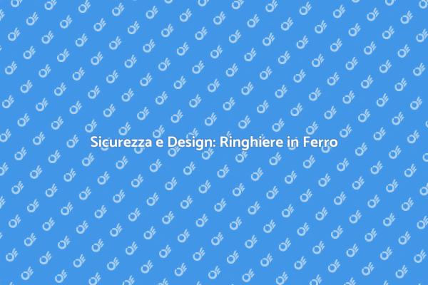 Installare Ringhiere in Ferro Innovative