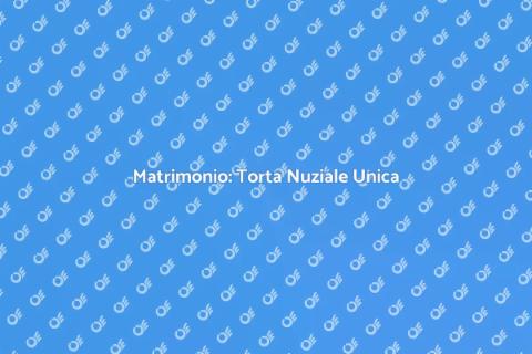 Torta Nuziale dal Design Unico