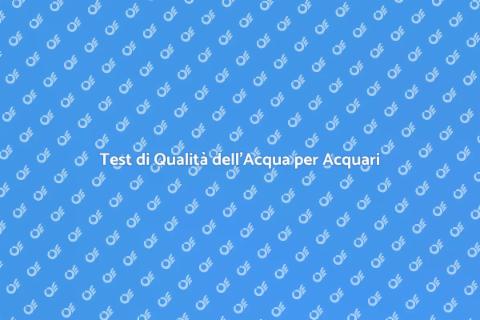 Analisi dell'Acqua per Acquari Tropicali