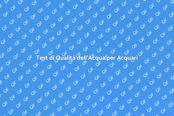 Monitorare la Qualità dell'Acqua in Acquario