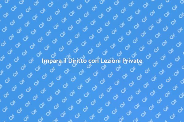 Lezioni di Diritto: Approfondisci la Materia