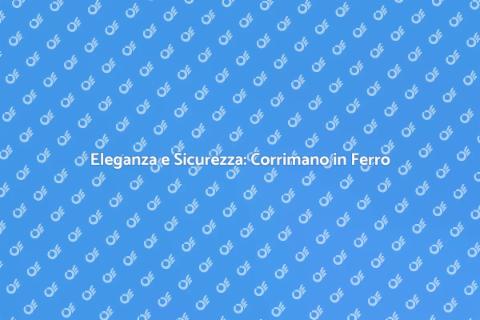 Corrimano in Ferro per Edifici Commerciali
