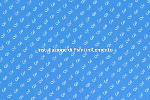 Piano di lavoro in cemento: guida