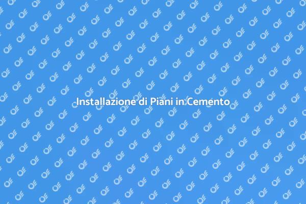 Come Installare un Piano in Cemento