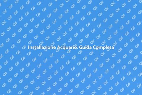 Set Completo per Acquario Perfetto