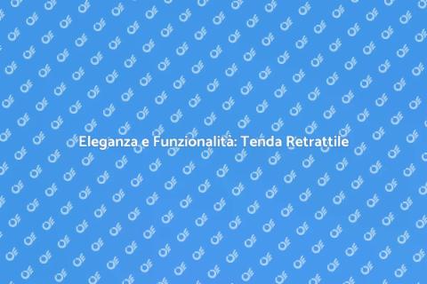 Tenda da Sole Retrattile di Design