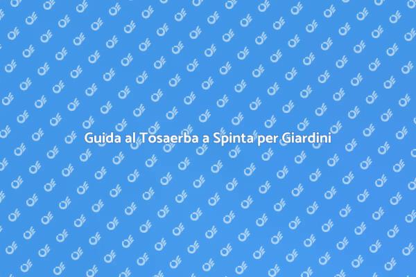 Scegliere il Tosaerba Perfetto per Te