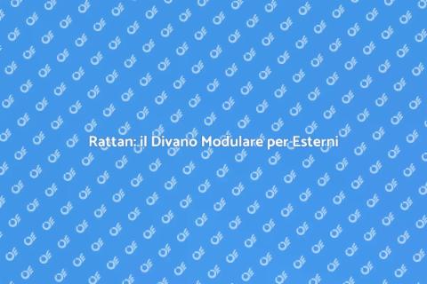 Divano Modulare in Rattan per Esterni