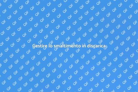 Smaltimento materiali in discarica