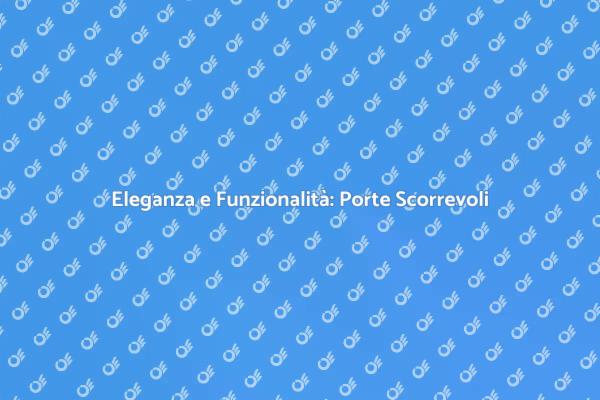 Ristruttura con Porte Scorrevoli Minimaliste