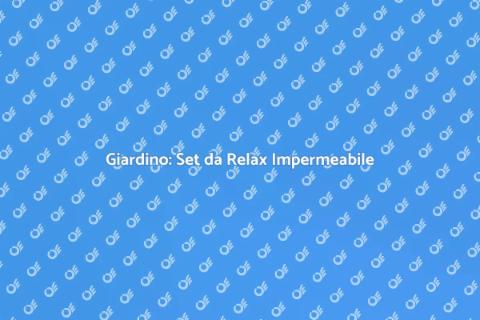 Set da Relax in Legno e Tessuto