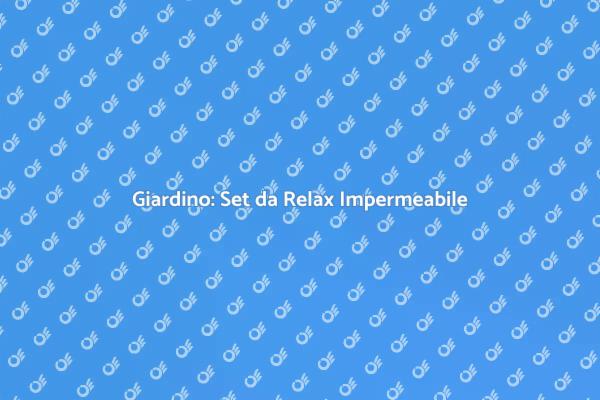 Trasforma il Giardino con Stile