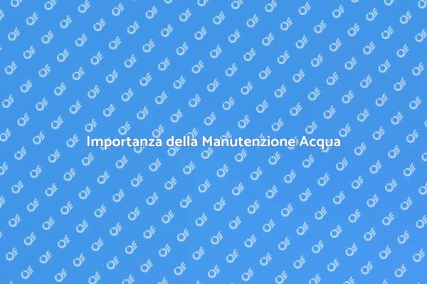Cura del Depuratore d'Acqua