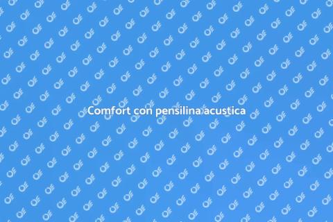 Pensilina per finestre acustica