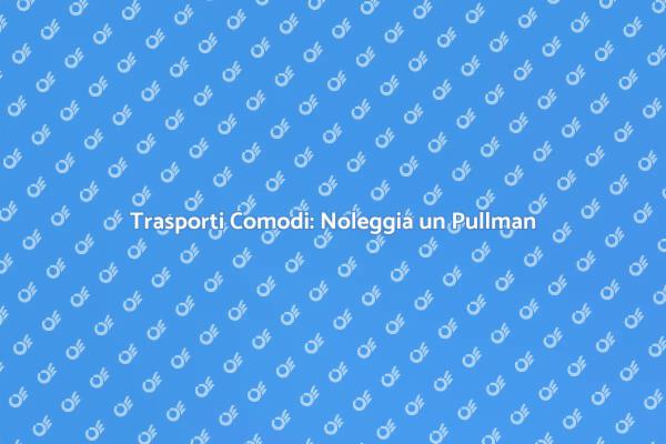 Viaggia Facile: Noleggio Pullman con Autista