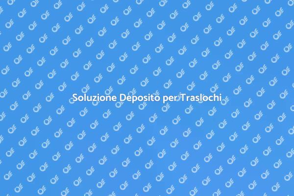 Deposito Sicuro per il Tuo Trasloco