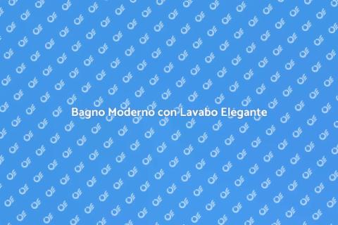 Lavabo Bagno con Piano d'Appoggio