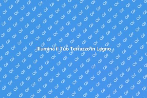 Illuminazione Perfetta per il Terrazzo