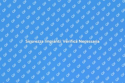 Verifica di Conformità Impianto