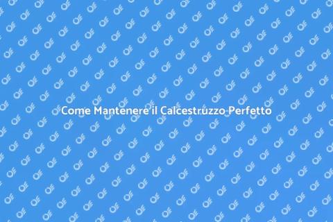 Manutenzione Pavimentazione in Calcestruzzo