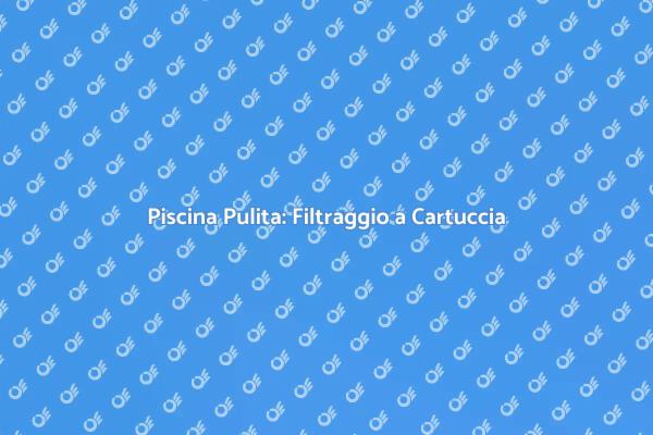 Filtraggio Efficiente per la Tua Piscina