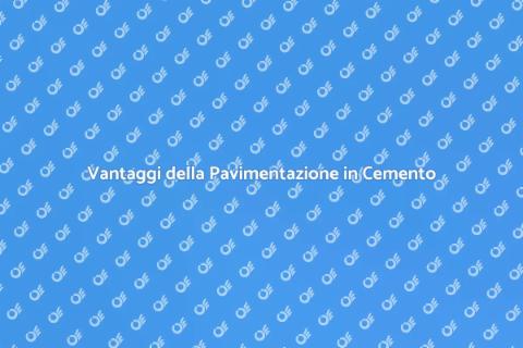 Pavimentazione in Cemento per Esterni