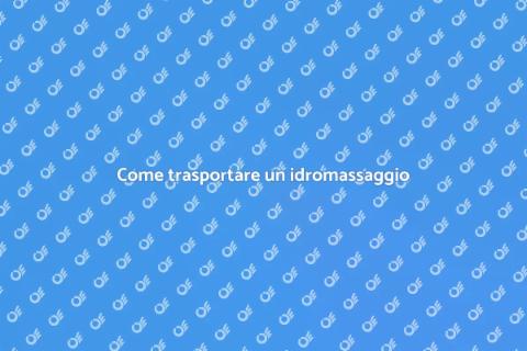 Trasportare un idromassaggio facilmente