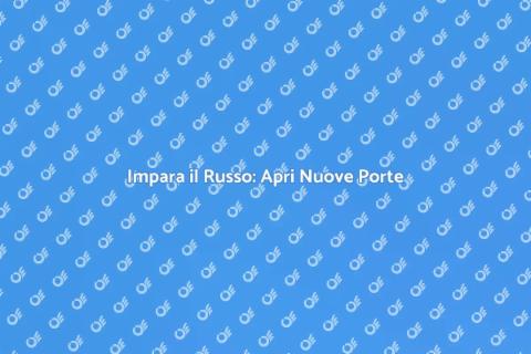 Corso Base di Lingua Russa