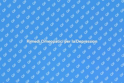 Omeopatia per la Depression