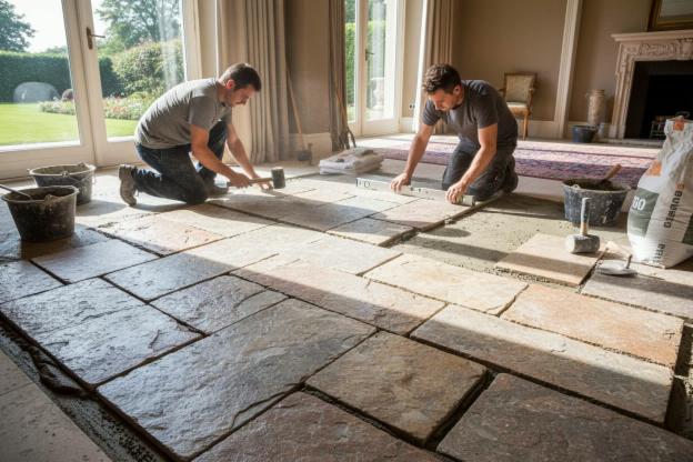 Installare un pavimento in pietra