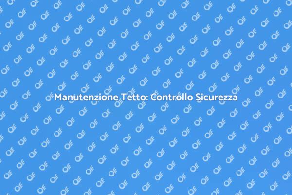 Ispezione del Tetto per la Tua Sicurezza
