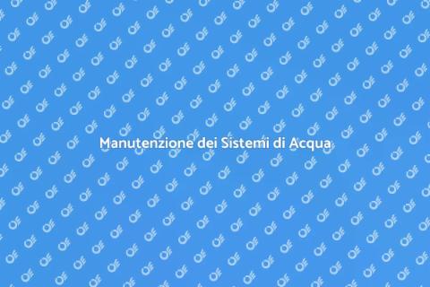 Controllo e Manutenzione Acqua Pulita