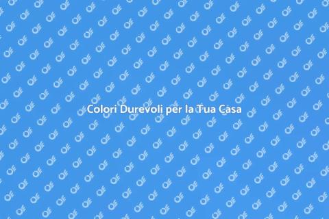 Pitturare Casa con Colori Durevoli