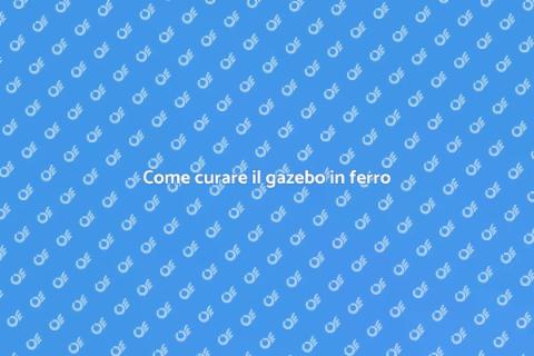 Manutenzione gazebo ferro arrugginito