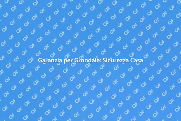 Garanzia per Grondaie: Proteggi la Tua Casa